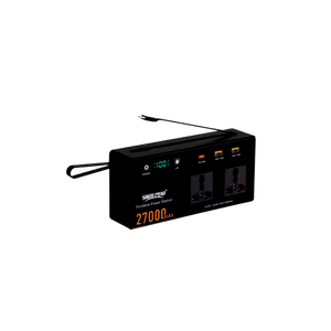 27000mAh Portable Power Station with AC Sockets &amp; Fast-Charge USB – Multi-Device Backup Power Supply
