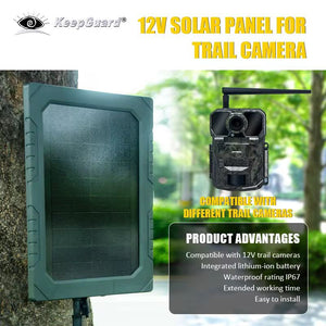 Solar Powered Wildlife Trail Camera with Motion Detection & Night Vision – Outdoor Security Hunting Camera Kit