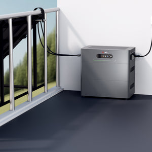 JET GreenArk inverter and modular battery storage connected to solar panels